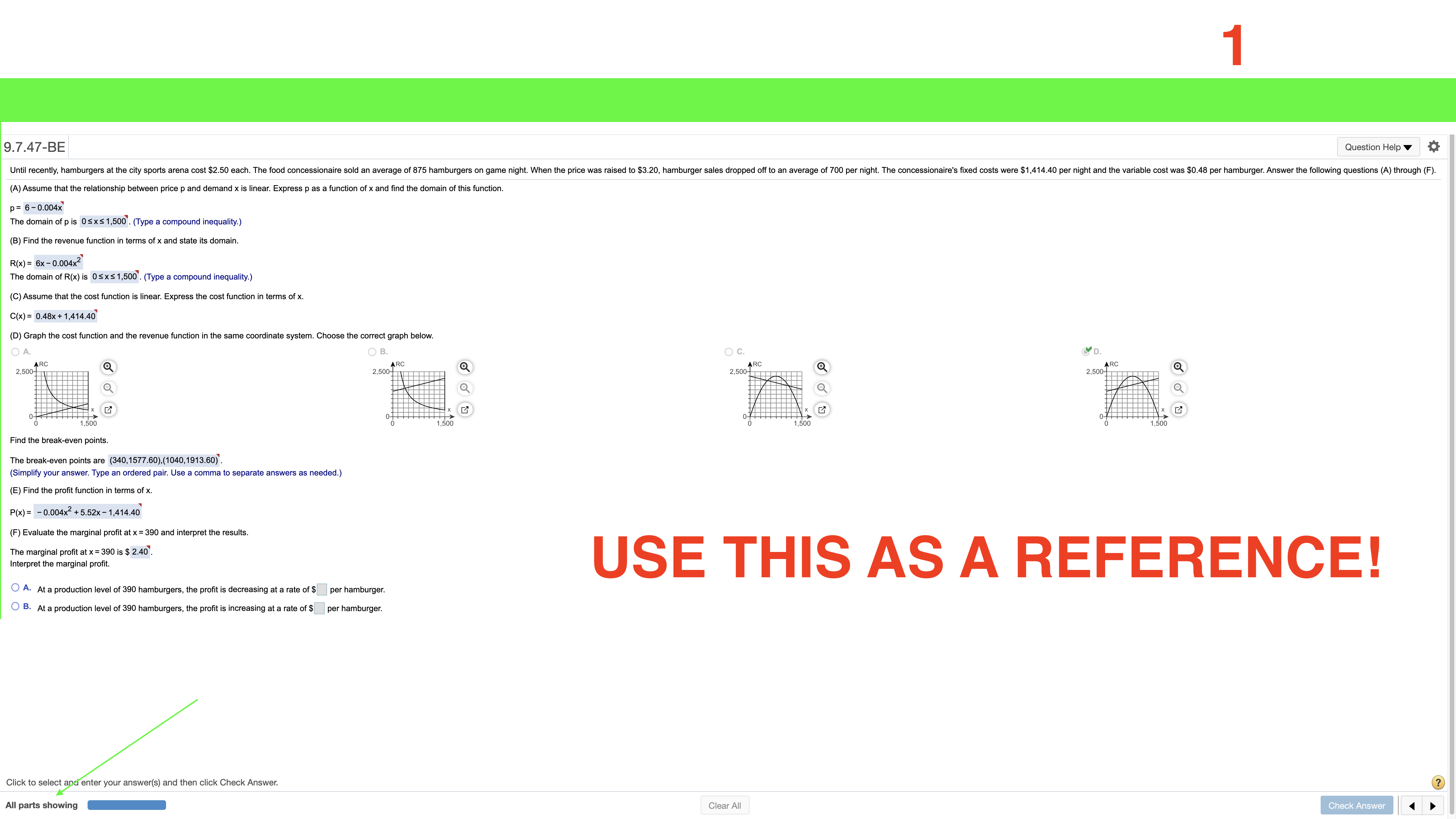  NOTE: SCREENSHOTS IN GREEN ARE REFERENCES! DO NOT SOLVE THOSE. I