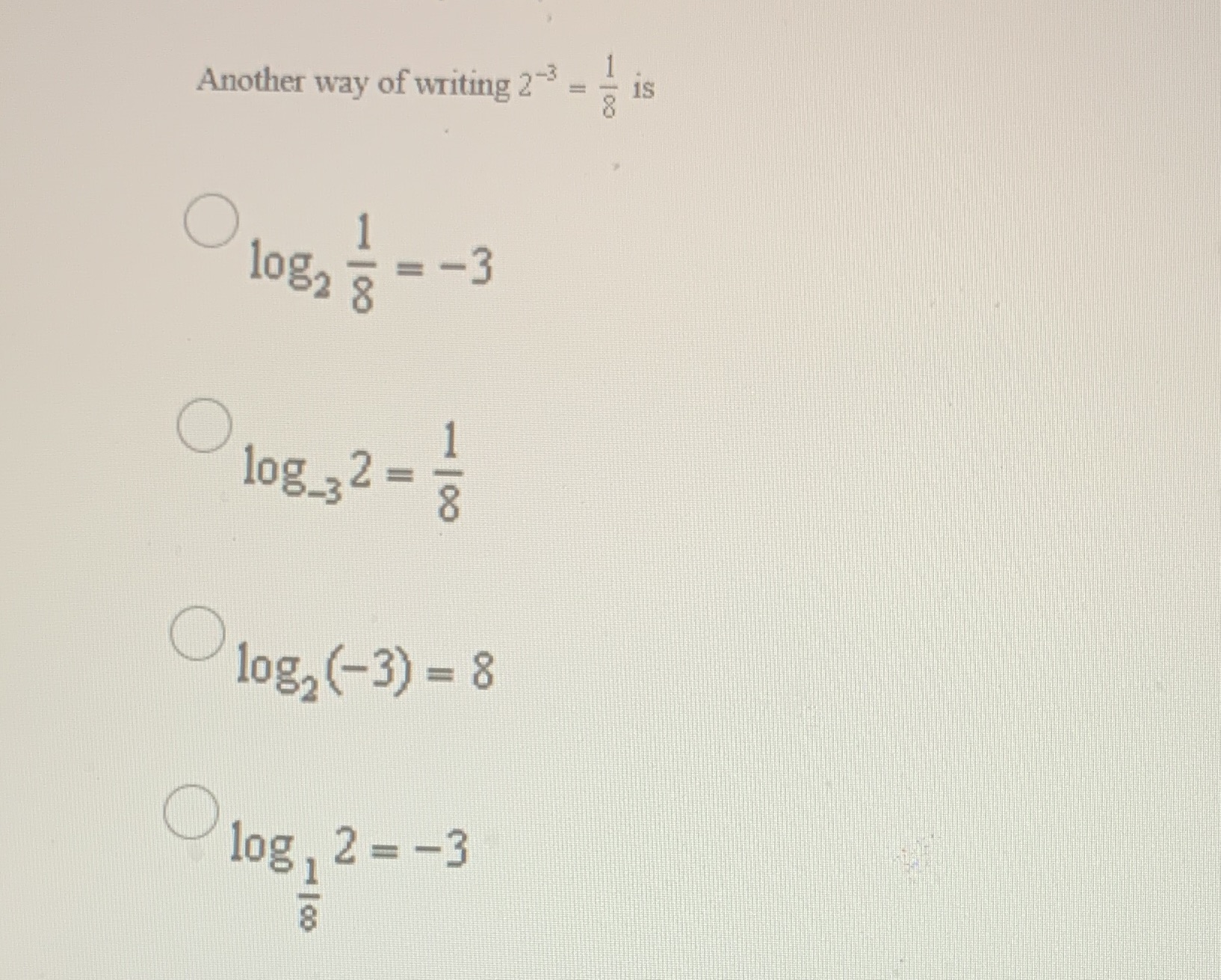 Another way of uriting 2 -R log 3