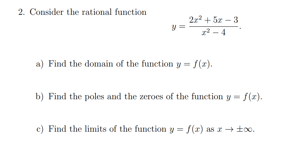 the domain of the function y : f (as) b) Find the