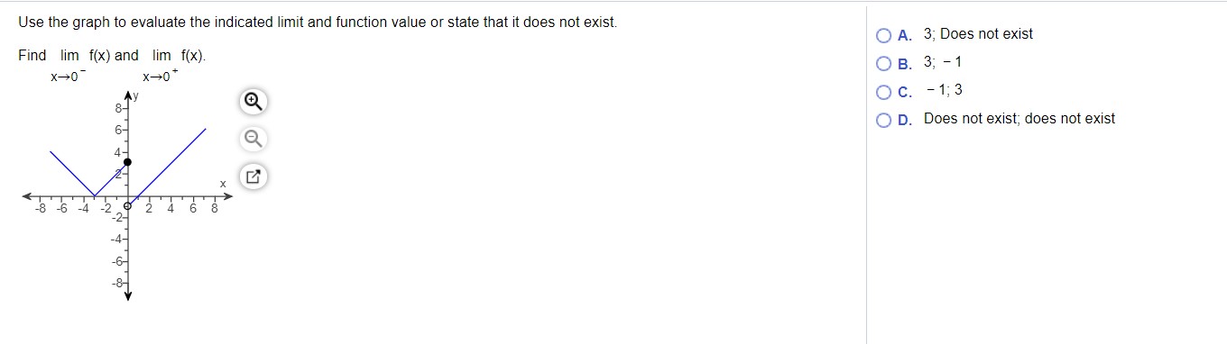or state that it does not exist. Find lim f(x) and lim