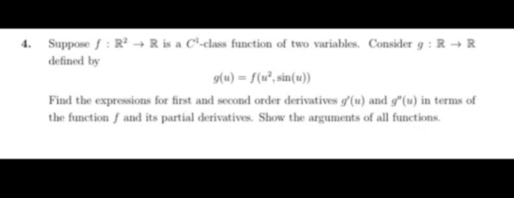  please send step by step handwritten solution 4. Suppose f :