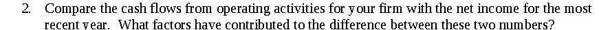 the net income for the most recent year. What factors have contributed