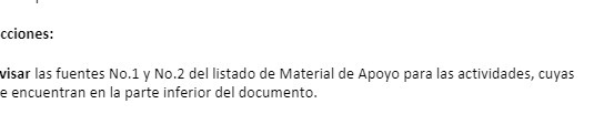Apoyo para las actividades, cups e encuentren en la parte inferior del