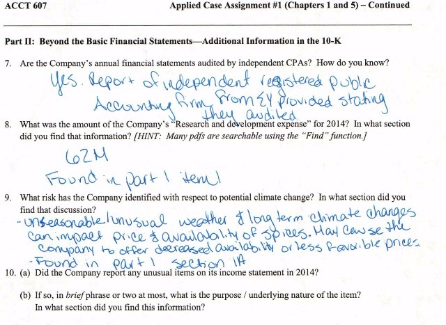 Beyond the Basic Financial StatementsAdditionaI Information in the 10-K 7. Are the