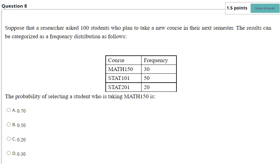 Frequency of the class Total Frequency E =ExP(x); E=np P (A or