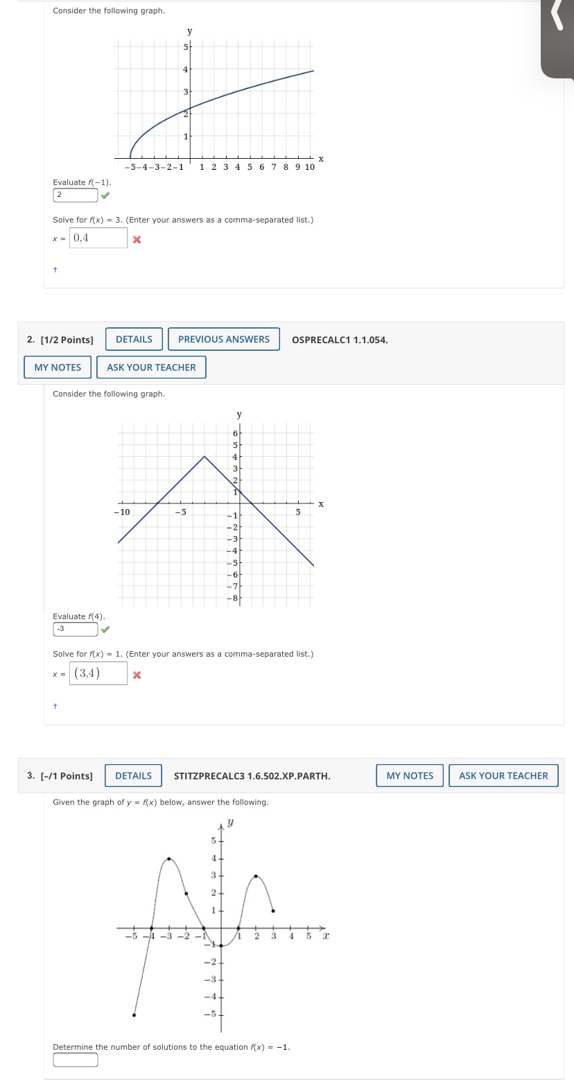 interval notation to determine where ((x)