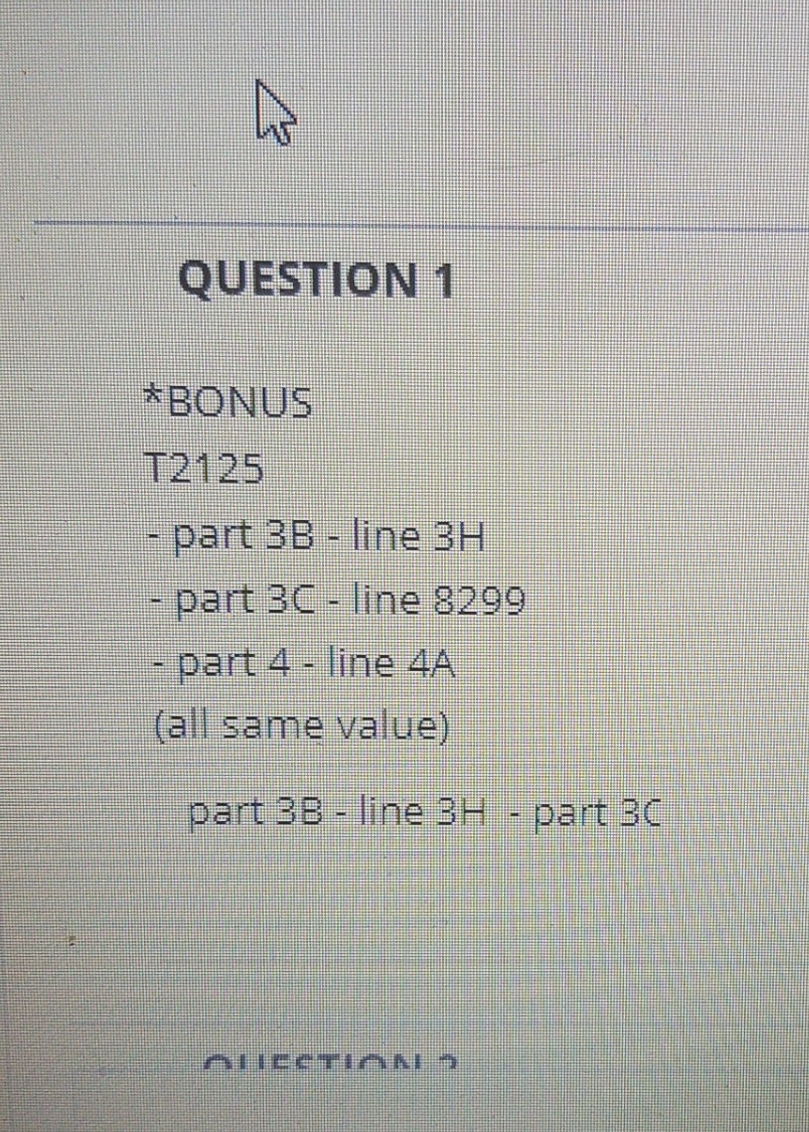 anna smith assignment QUESTION 1 *BONUS T2125 part 3B - line