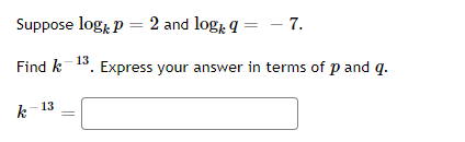 - 7. Find / 13 . Express your answer in terms of