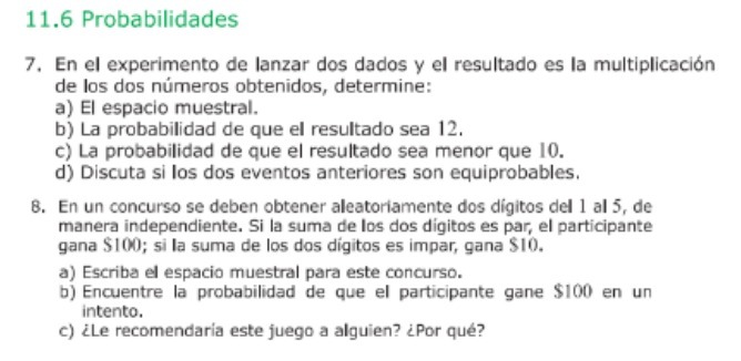 resultado es Ia multiplicacin de los dos nmeros obtenidos, determine: a) El
