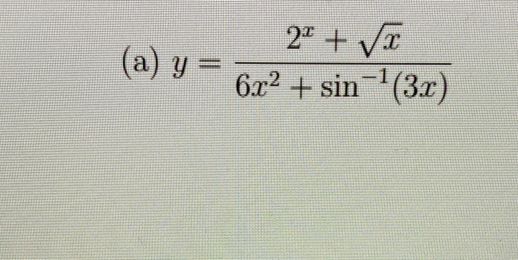 (a) y= 612 + sin (3x