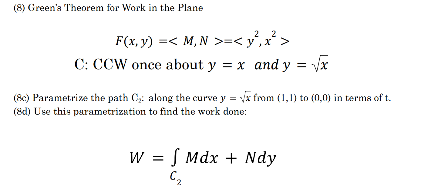 Plane 2 2 F ( x , y) = = C: CCW