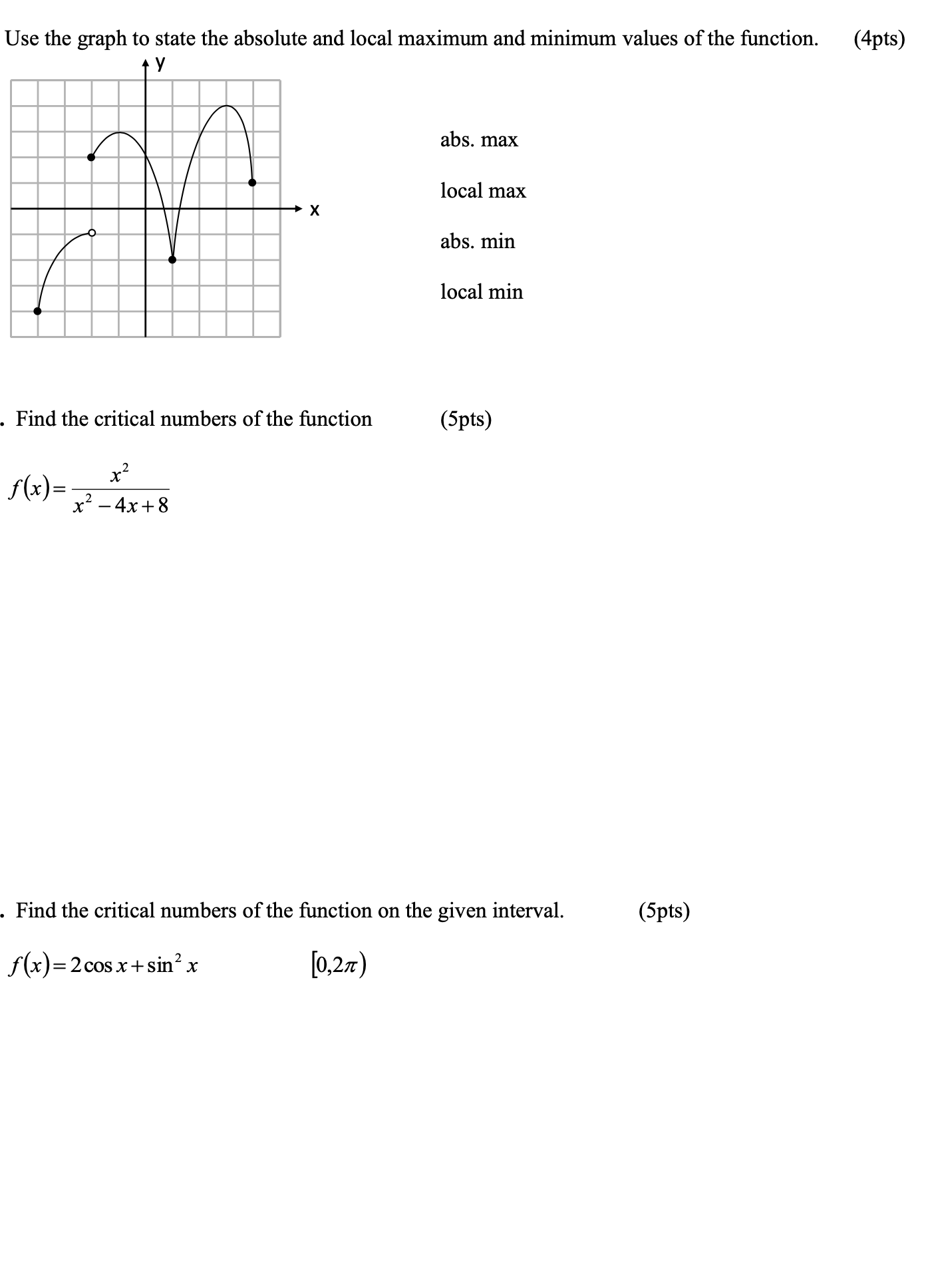 please handwrite each step neatly. thank you! Use the graph to state