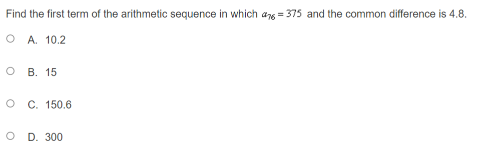 nth term is a, = n (n+1)!. O A. 2, 12, 72,