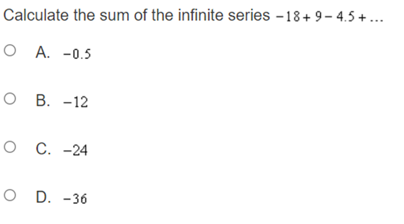 4,096 O D. 20,736 A geometric sequence has terms :13 = 2%