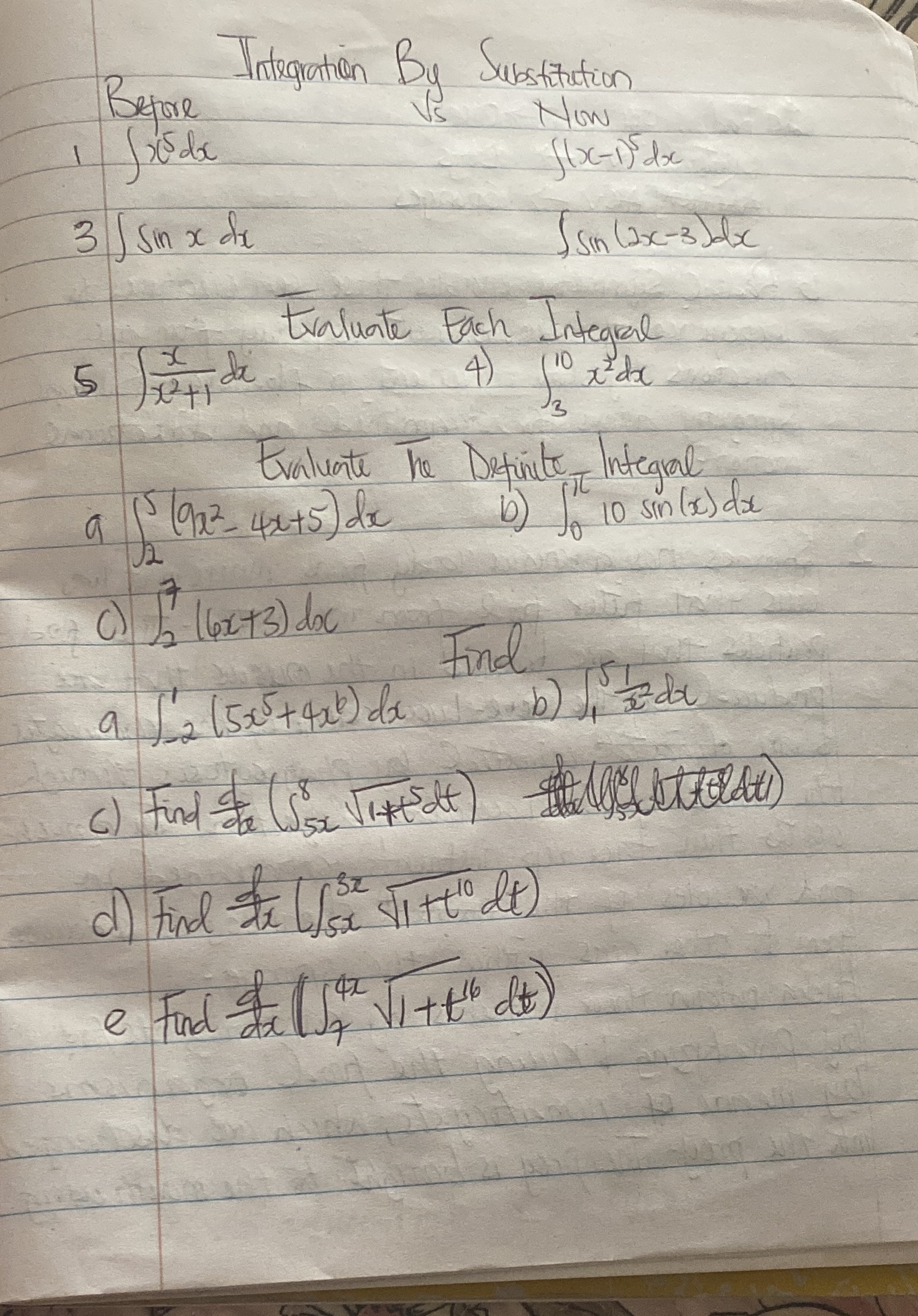  Before Integration By Substitution Vs How [ loc - D) doc