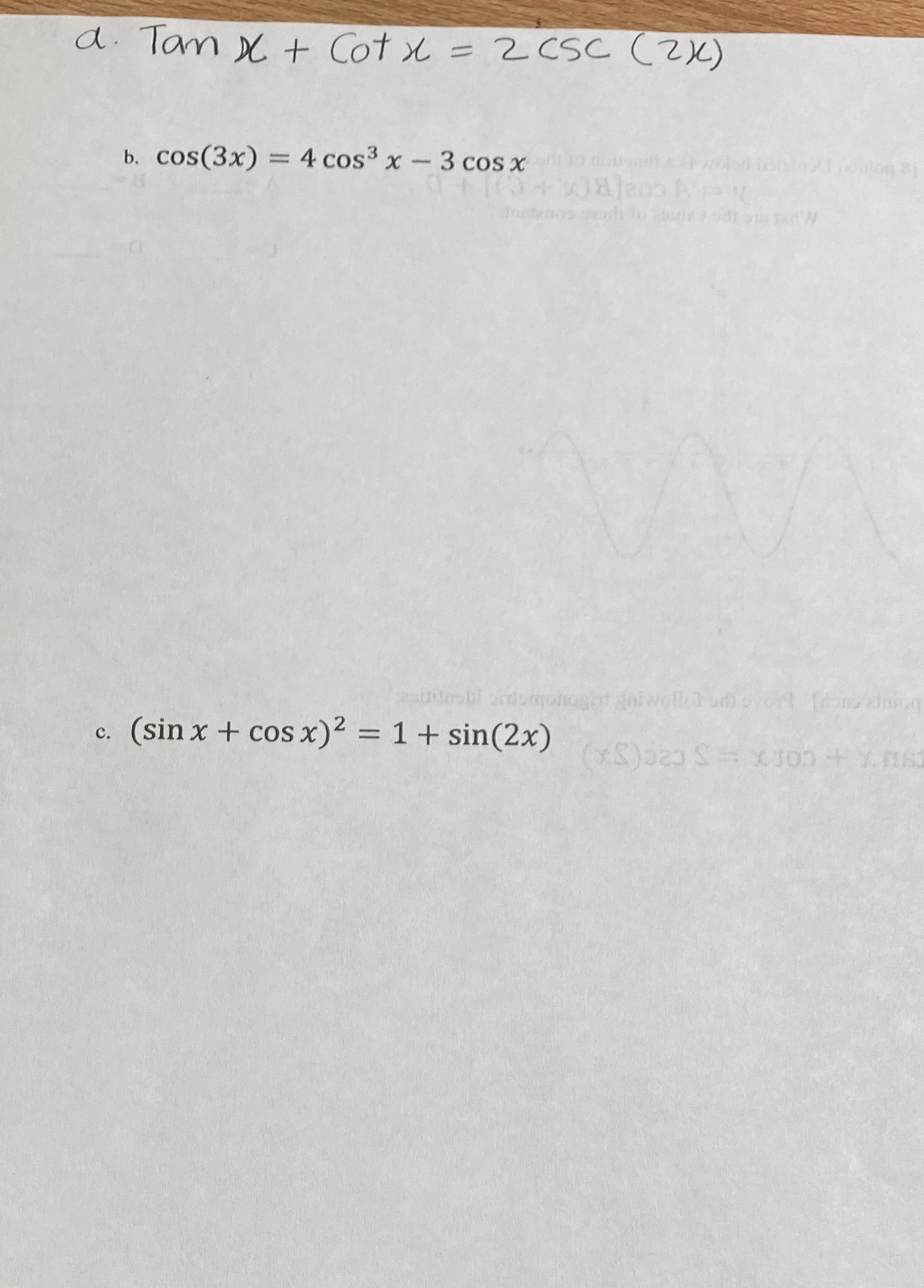 = 4 cos3 x - 3 cos x c. (sin x +