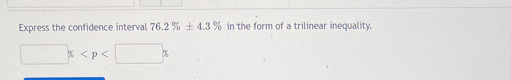 a trilinear inequality.