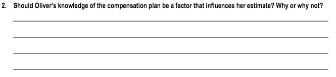 2. Should Oliver's knowledge of the compensation plan be a factor that