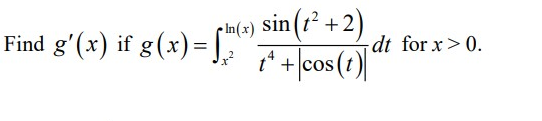 Please show all work and explain steps clearly. TY In(x) Sin