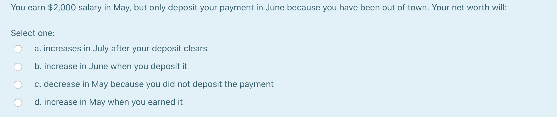 $6,000 relating to your credit card and student loan. If you were