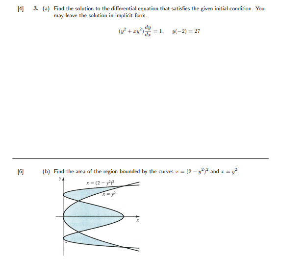 differential equation that satisfies the given initial condition. You may leave the