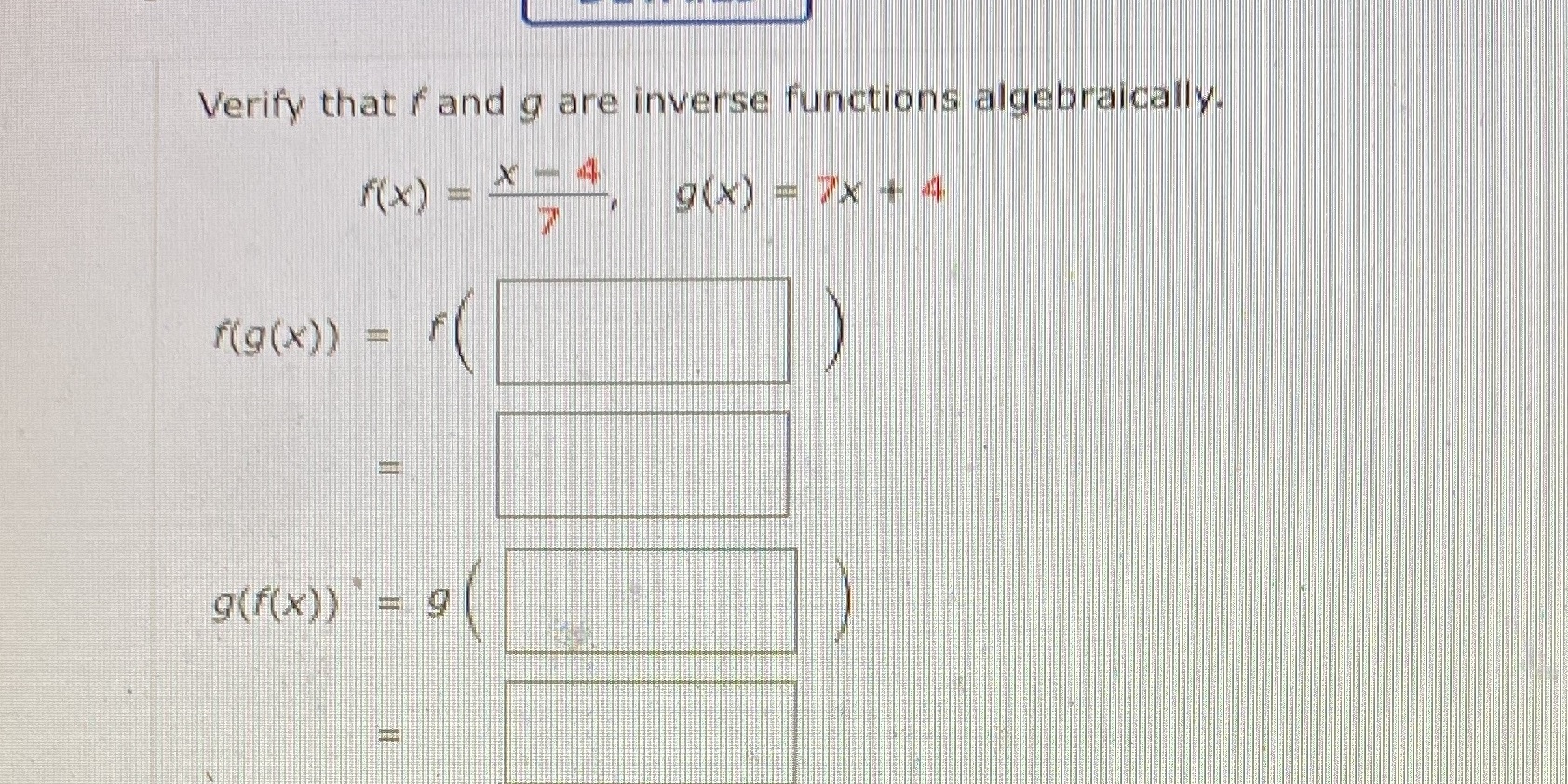 fig(x) ) = f( g(f (x) ) = 9