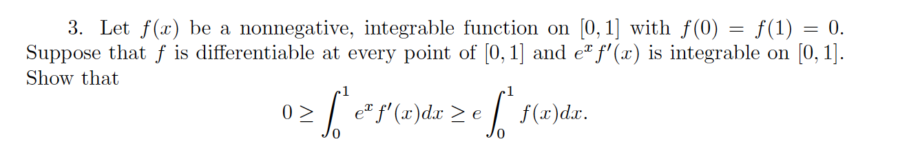with f(0) = f(1) = 0. Suppose that f is differentiable at