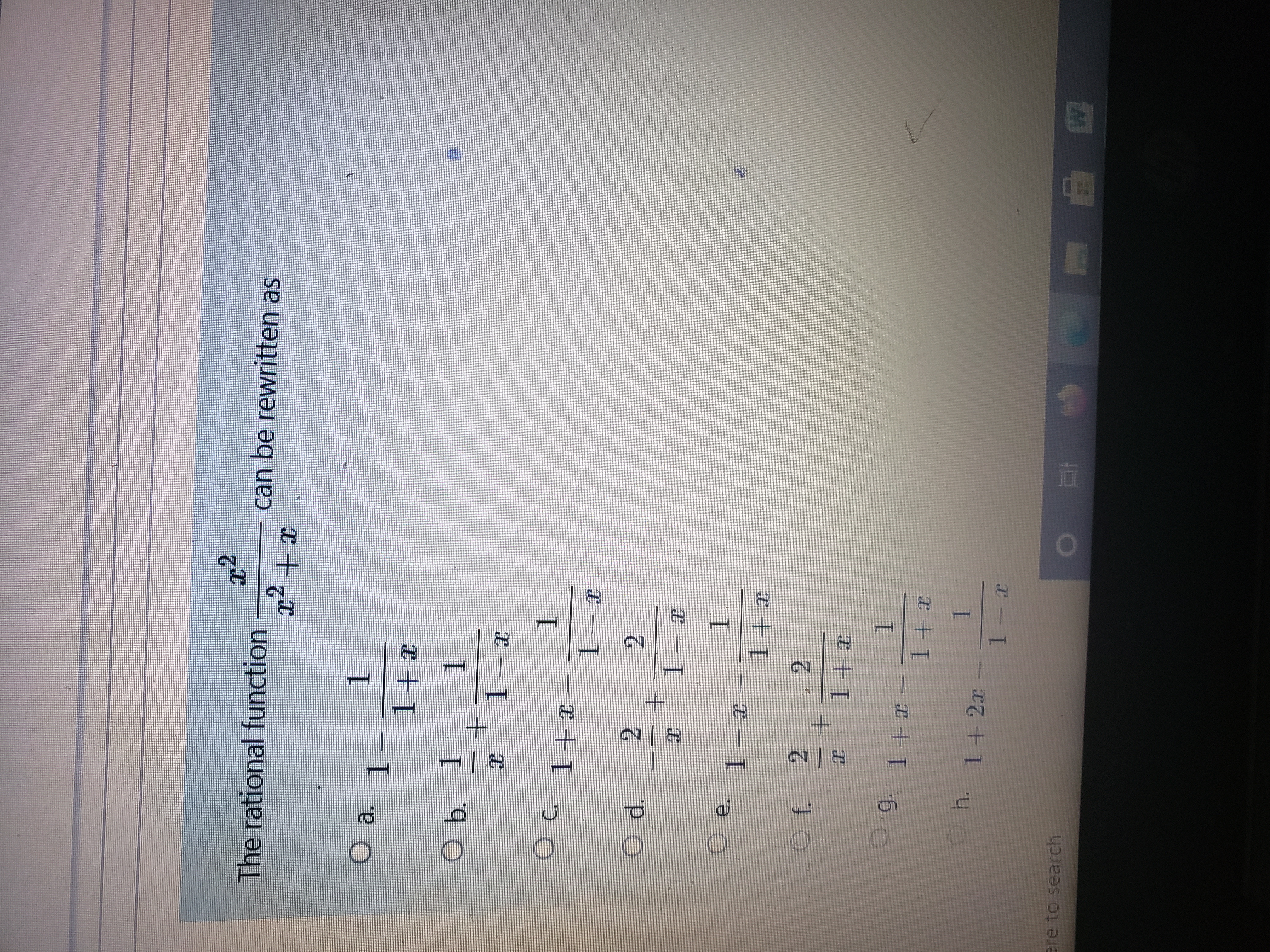  The rational function can be rewritten as 0 a 1 _