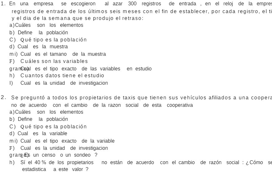 1. 2. En una empresa se escogieron al azar 300 registros de