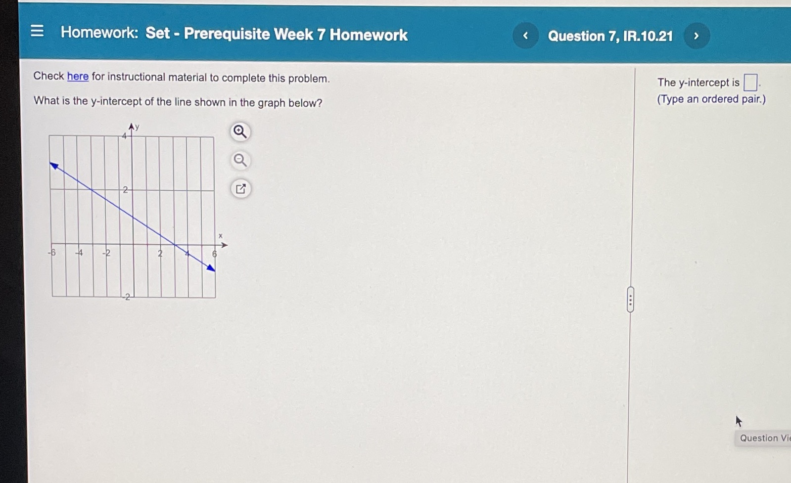 Homework: Set - Prerequisite Week 7 Homework Question 7, IR.10.21 Check