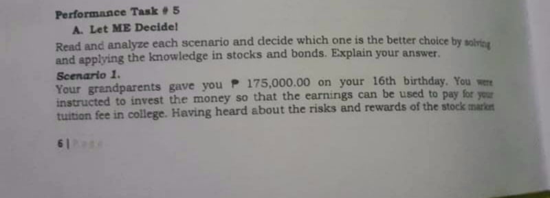 is the dividend she received? Given: Dividend percentage = 3% Par Value