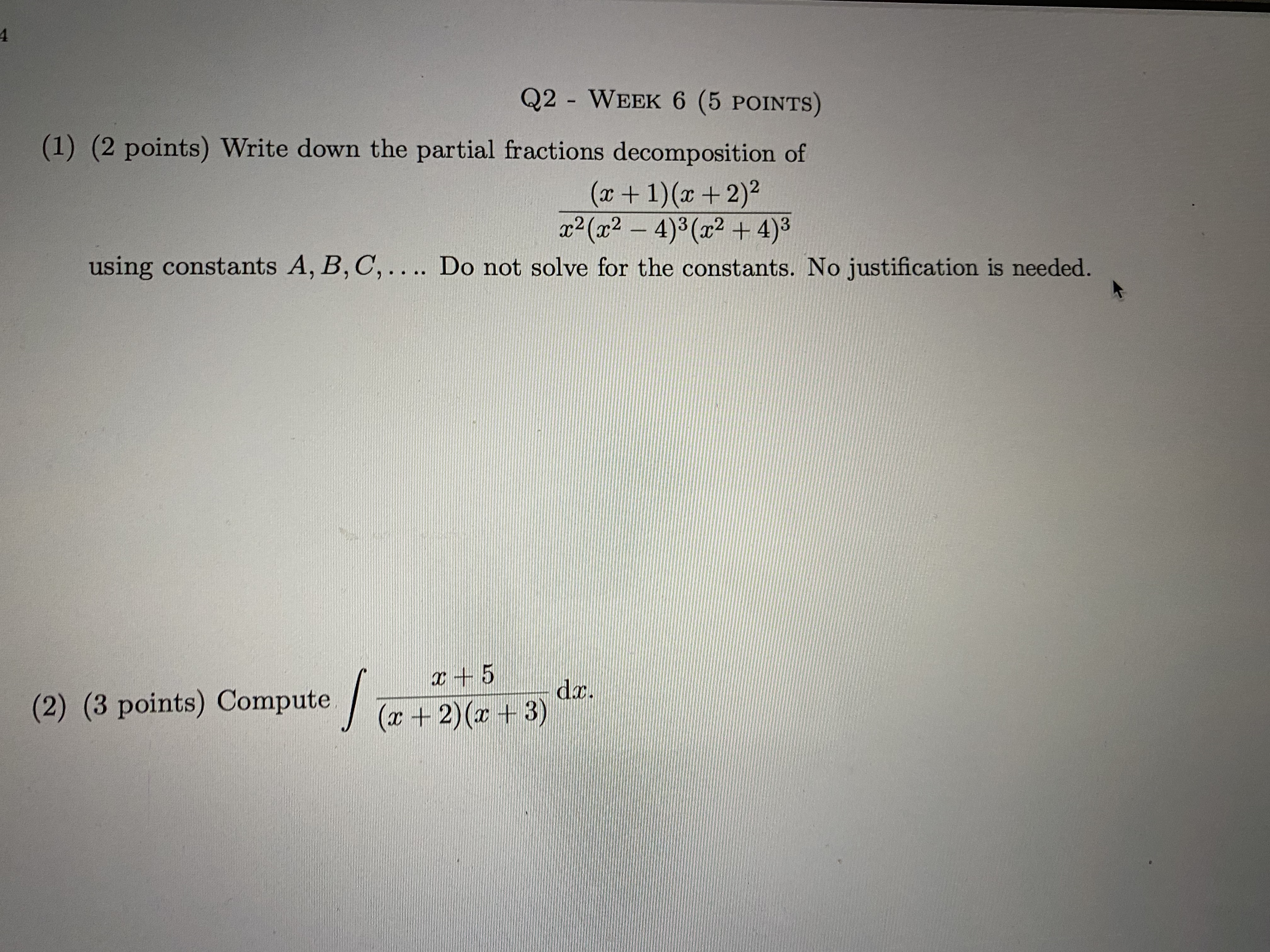 the partial fractions decomposition of ( 20 + 1 ) ( 20
