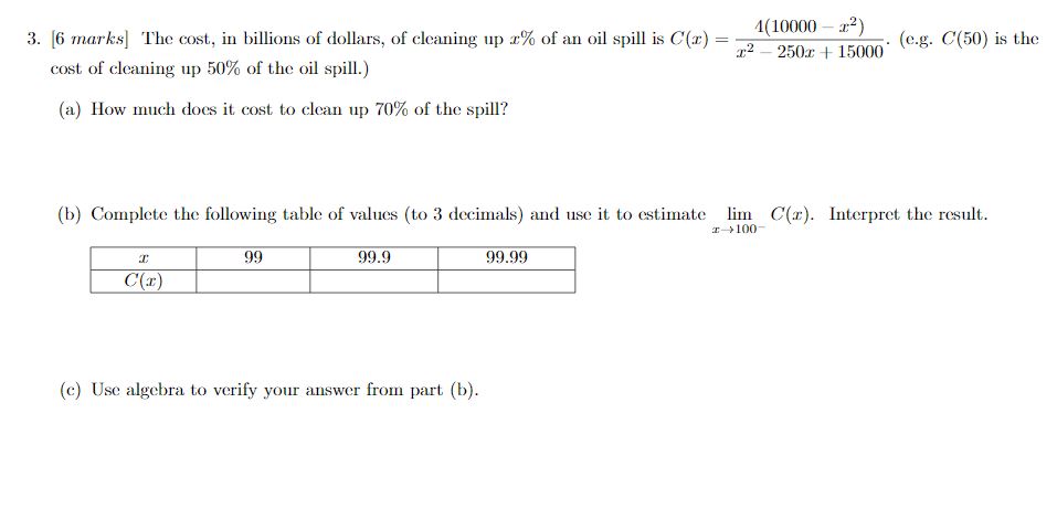 cleaning up of an oil spill is . (e.g. is thc +
