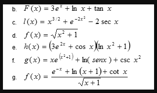 In x+ tan X c. I(x) = x 3/2 + 2 -2x-