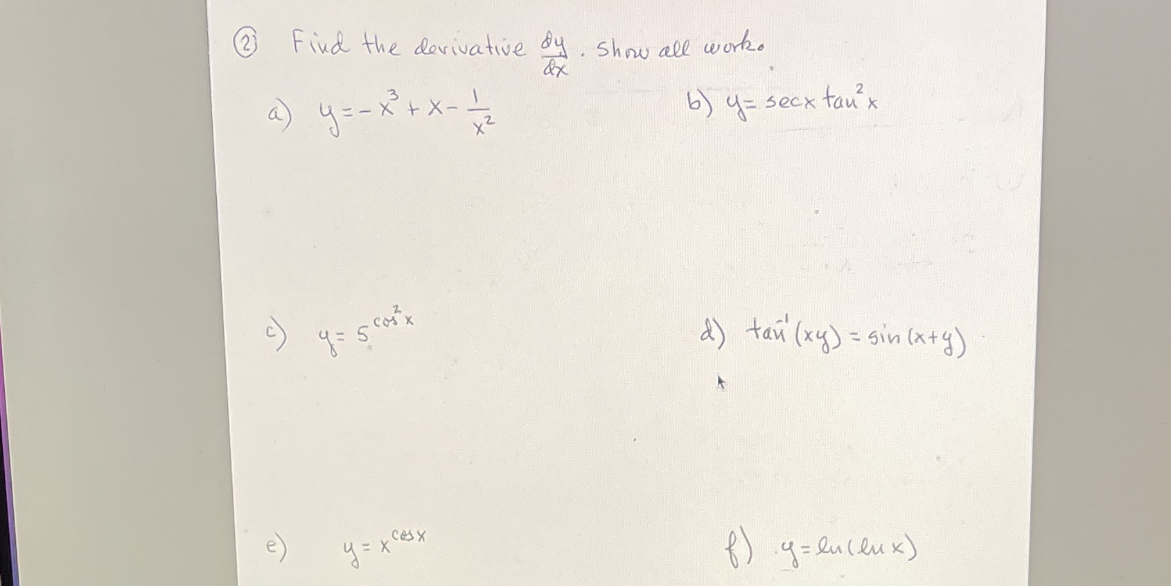 4 = - x + x - -2 6 ) y =
