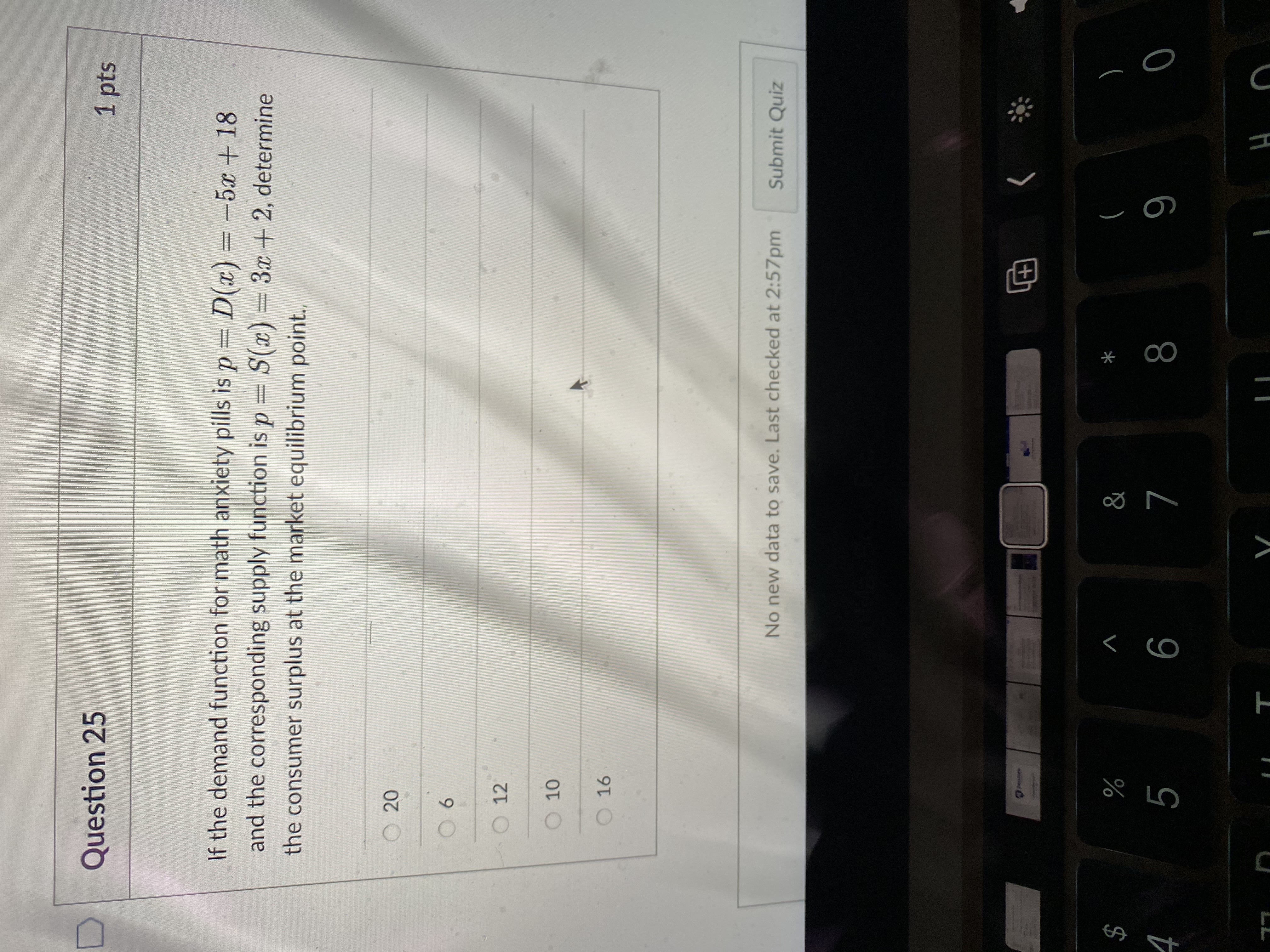 anxiety pills is p = D(x) - -5x + 18 and the