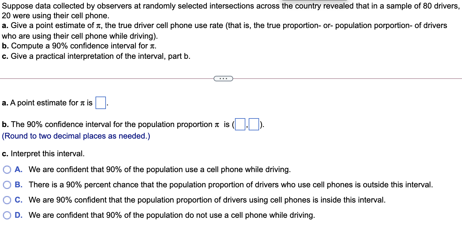 interval. O B. The presence of an outlier in the original data