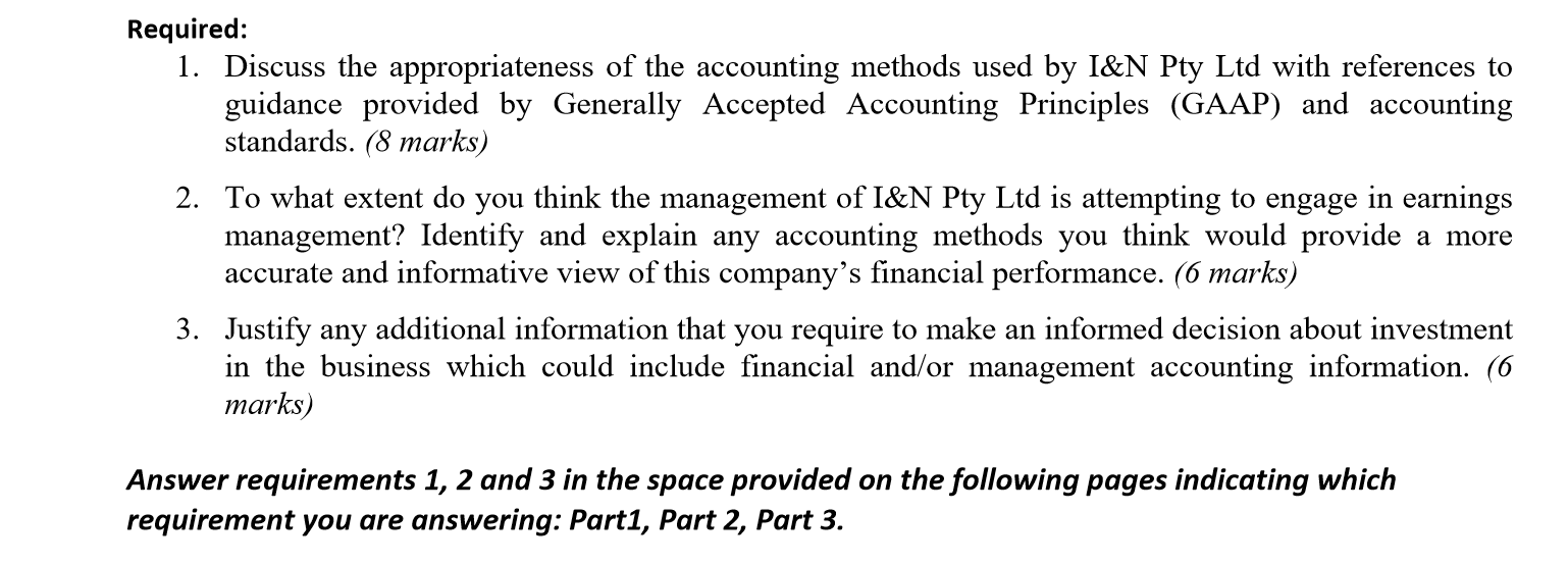 Accounting Principles (GAAP) and accounting standards. (8 marks) To what extent do