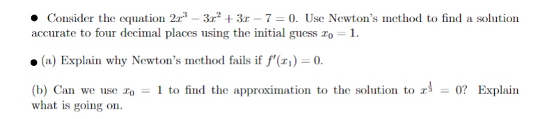  . Consider the equation 2r - 3r + 3x -7 =0.