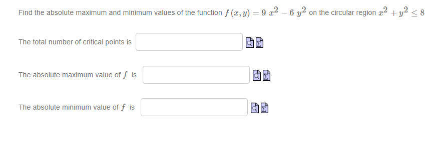  Can u solve this question Find the absolute maximum and minimum
