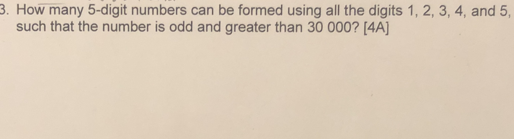 a therefore statement, I will give thumbs up ?? 3. How many