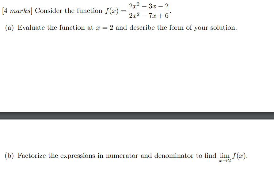  2372332 2m27$+6' (a) Evaluate the function at 3; = 2 and