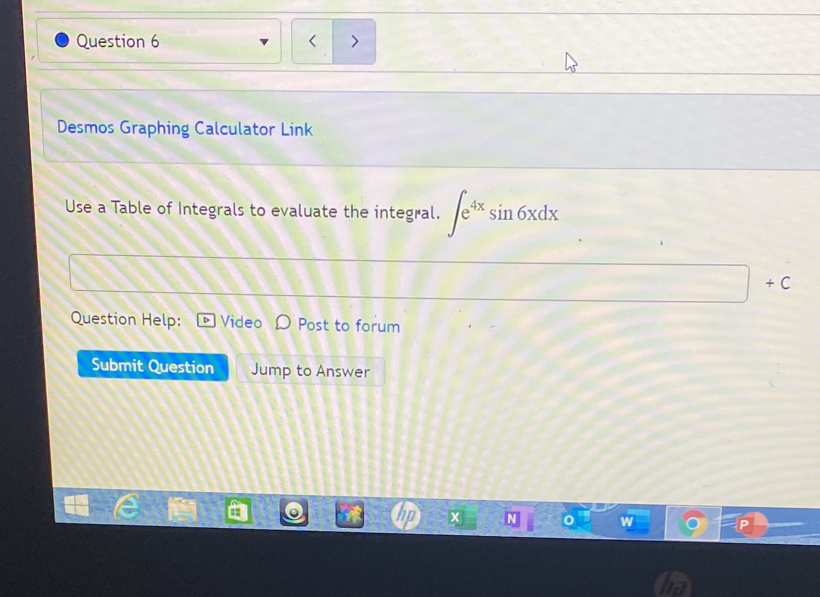 to evaluate the integral. Question Help: E) Video O Post to forum