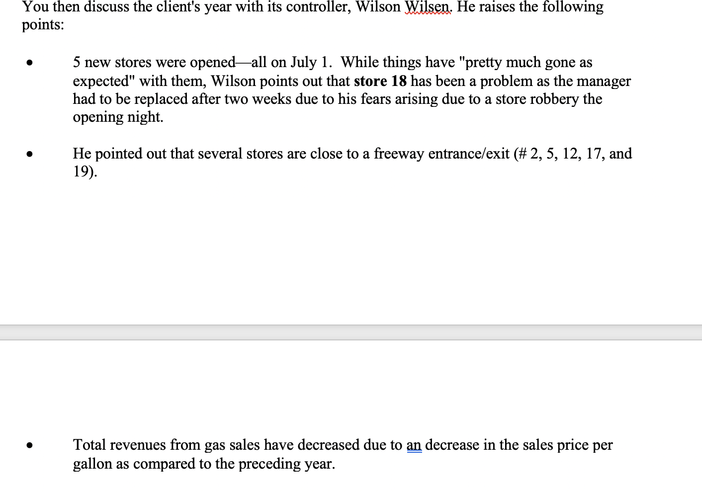 post the stores to yourSummary Table(which is on the last page of