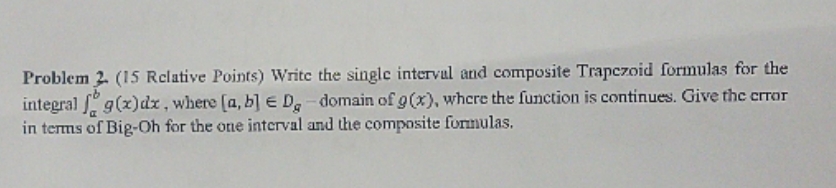 i need a detailed answer please. thank you. Problem 2. (15
