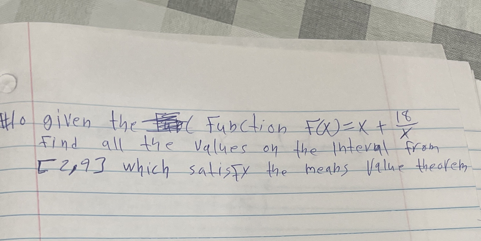  Ho given the (Function F(x ) = x + 10 Find