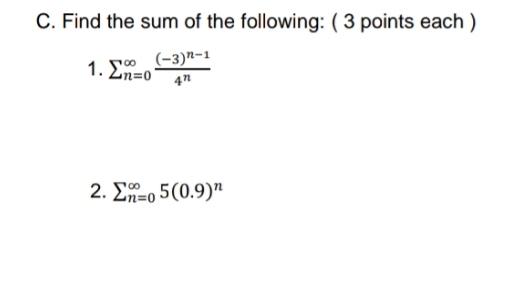 This is in Calculus. Answer what is required. Provide clean and