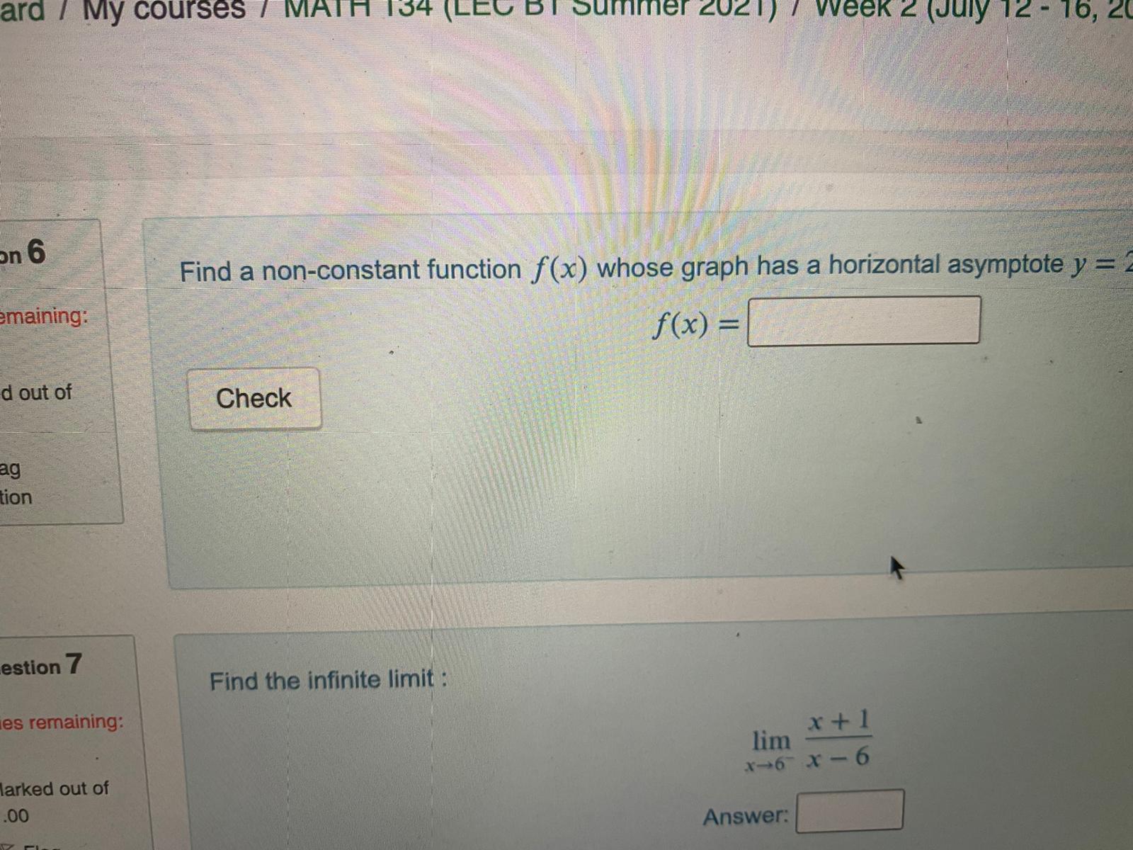  ard / My courses / MATH 134 (LEC BT Summer 2021)