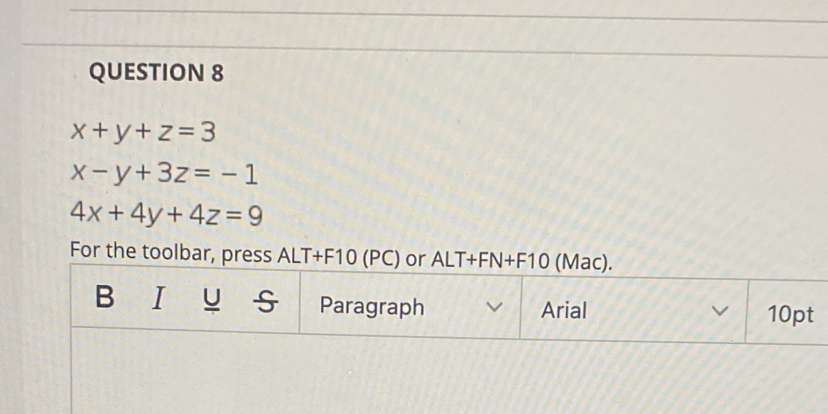 For the toolbar, press ALT+F10 (PC) or ALT+FN+F10 (Mac). BIUS Paragraph V