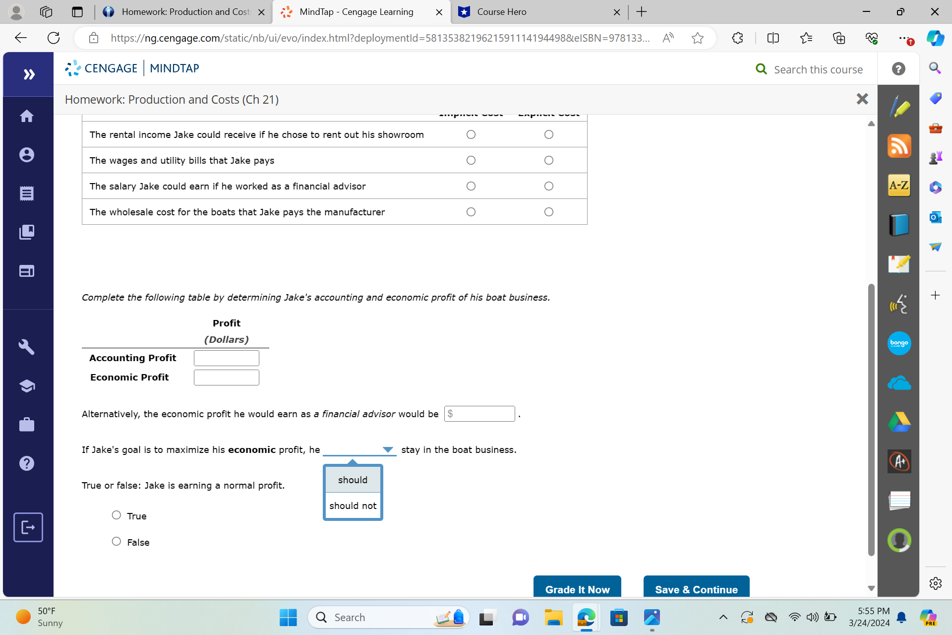 Cos! X \" % MindTap - Cengage Learning X u Course Hero
